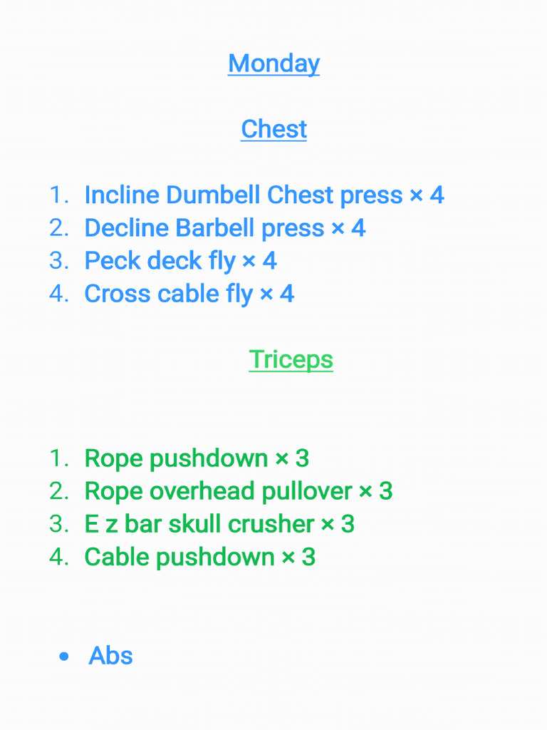 New Workout Routine - 240520 - 220836 | PDF