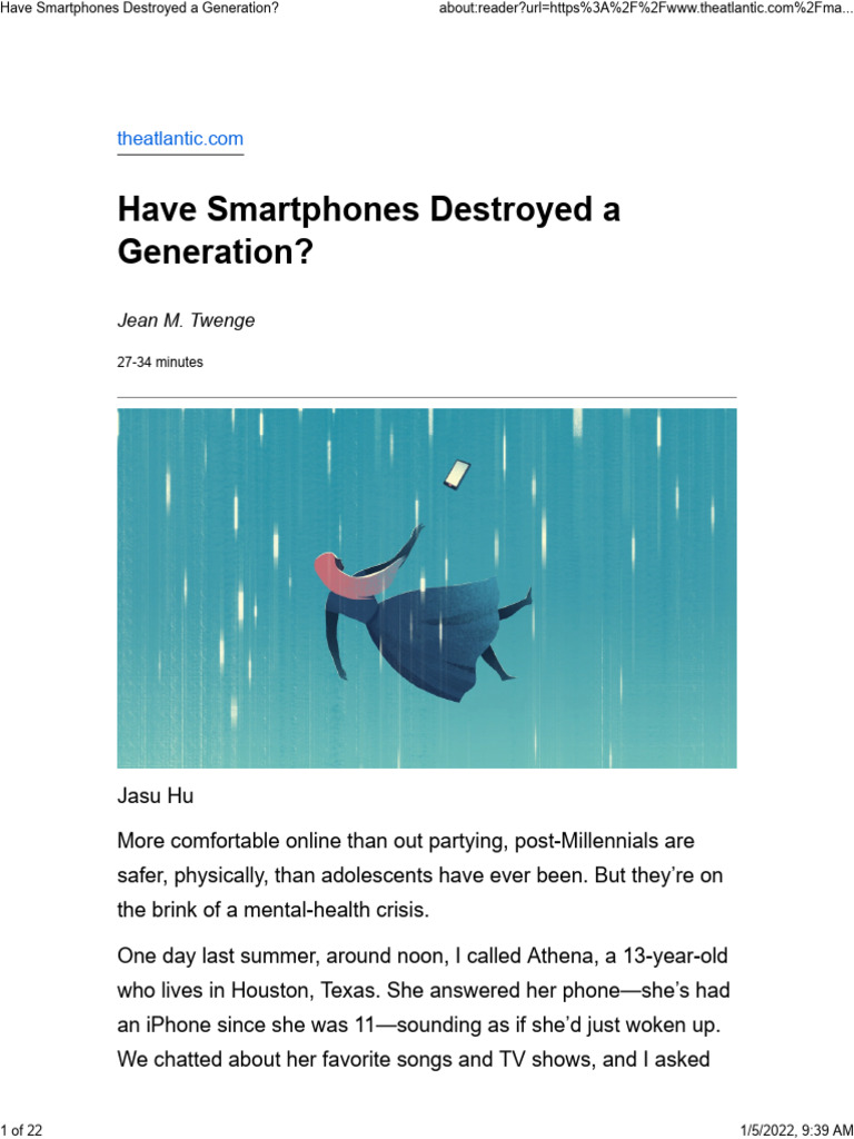 Have Smartphones Destroyed A Generation | PDF