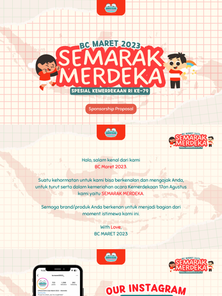 Proposal Semarak Merdeka BC Maret 2023 | PDF