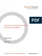 Is Economic Volatility Detrimental to Global Sustainability?