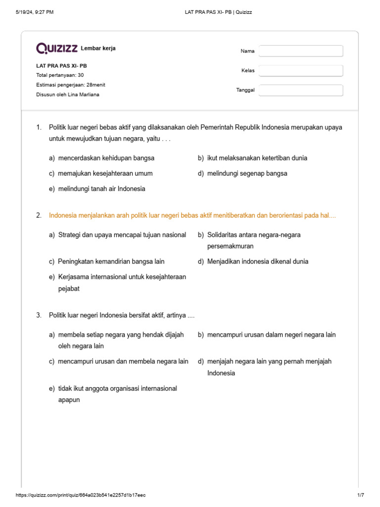 Lat Pra Pas | PDF