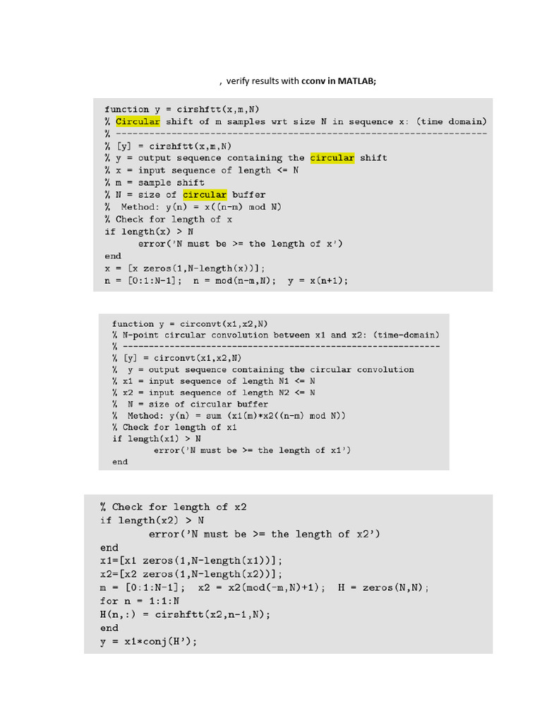 Circular Convolution Codes 1 | PDF