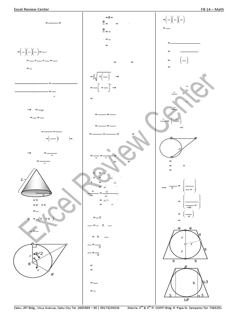 Solution - FB 14 Math | PDF