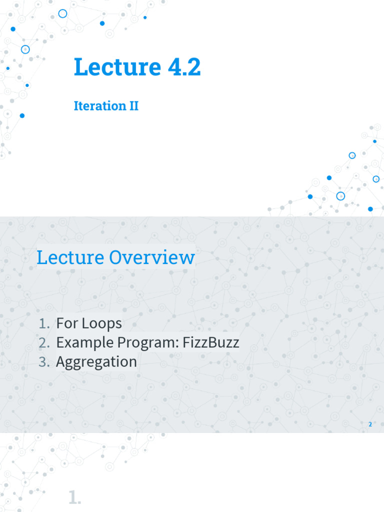 Lecture 4.2_ Iteration II | PDF