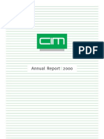 CIM Annual Report 2000