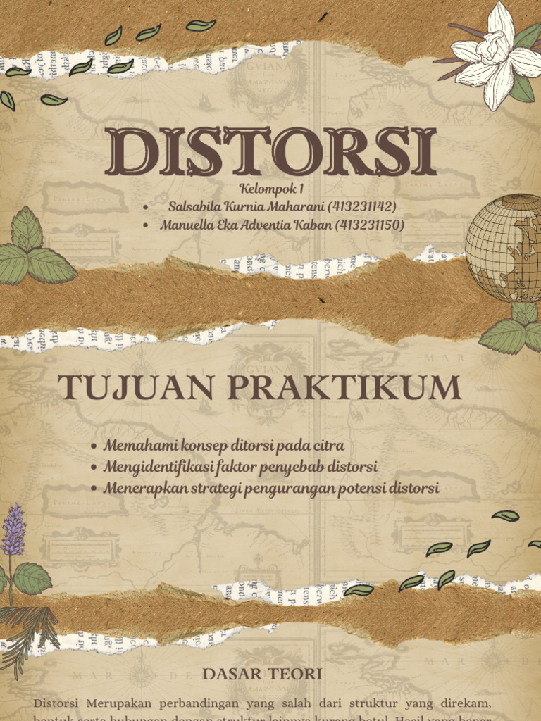 Distorsi Kelompok 1 Kelas 2j Rev | PDF