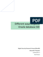 Different Ways To Guess Oracle Database SID (Eng)