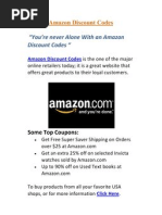 Download Amazon Discount Codes  by discountcouponcodes123 SN76042071 doc pdf