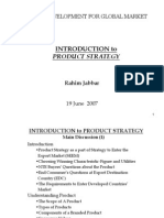 Introduction To Export Product Strategy