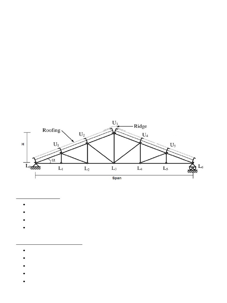 Structural Engineering Truss Design Project | PDF | Truss