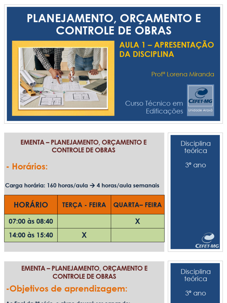 Aula 1 - Poc - Apresentao Da Disicplina | PDF