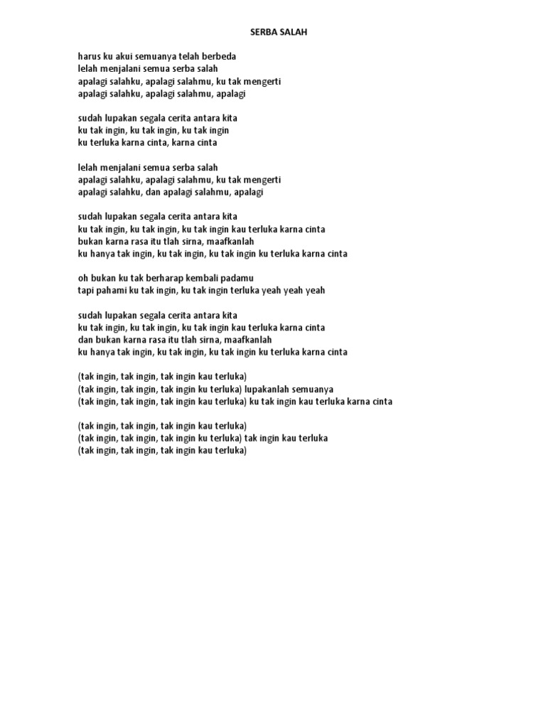 Lirik Lagu Pdf