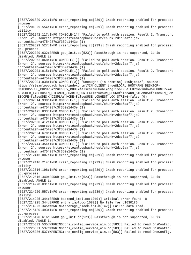 Cef Log - Previous | PDF