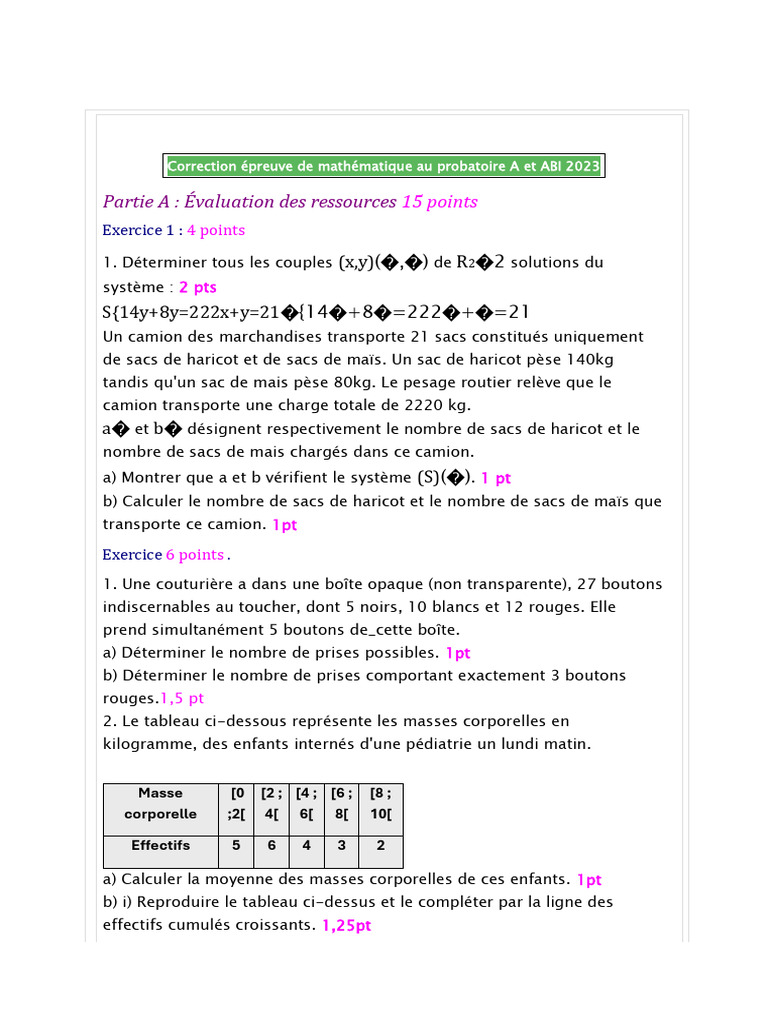 Math PA 2023 | PDF