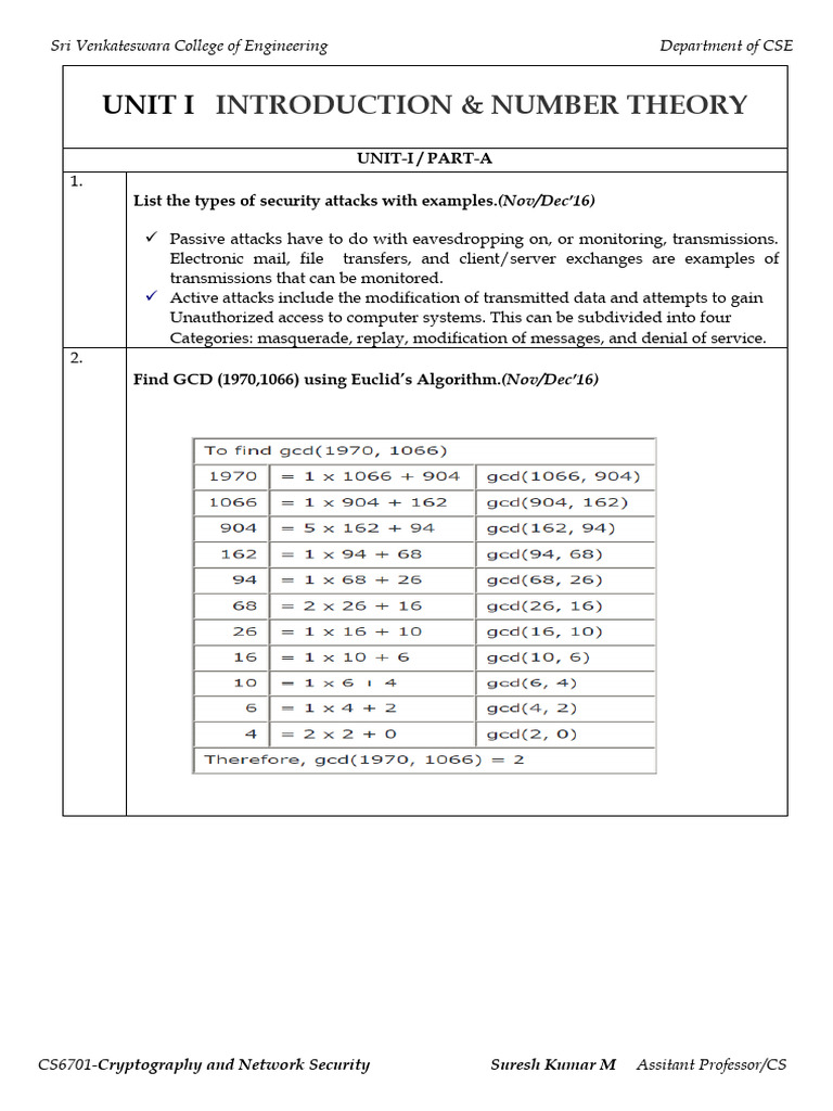 Cryptography and Network Security Overview | PDF | Cipher | Cryptography