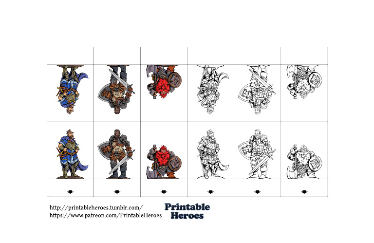 PrintableHeroes NPCDudeCrew Set01 | PDF