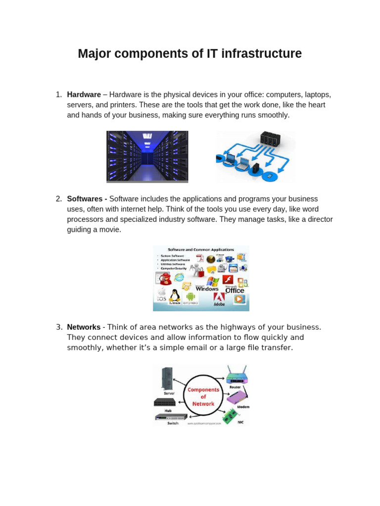 Major Components of IT Infrastructure | PDF
