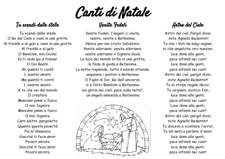 Canti Natale Pdf
