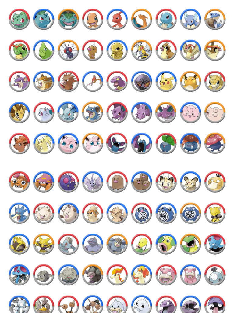 Tokens Pokémon Gen1 | PDF