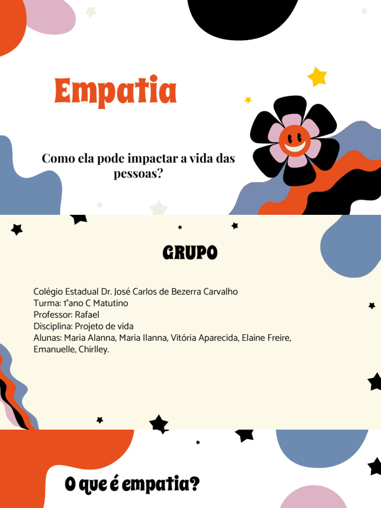 Empatia Projeto de Vida 1 C - M | PDF