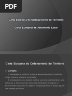 Carta Europeia do ordenamento do território  Carta europeia da autonomia local