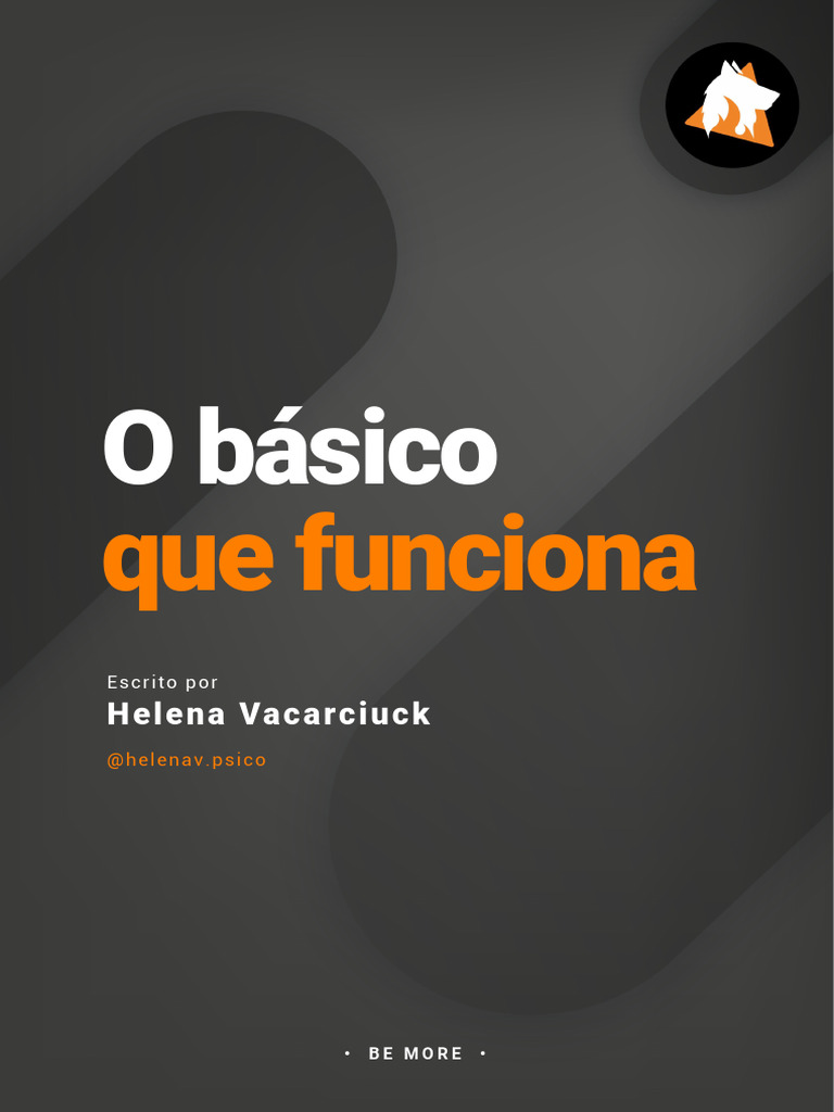 1 - O Básico Que Funciona | PDF