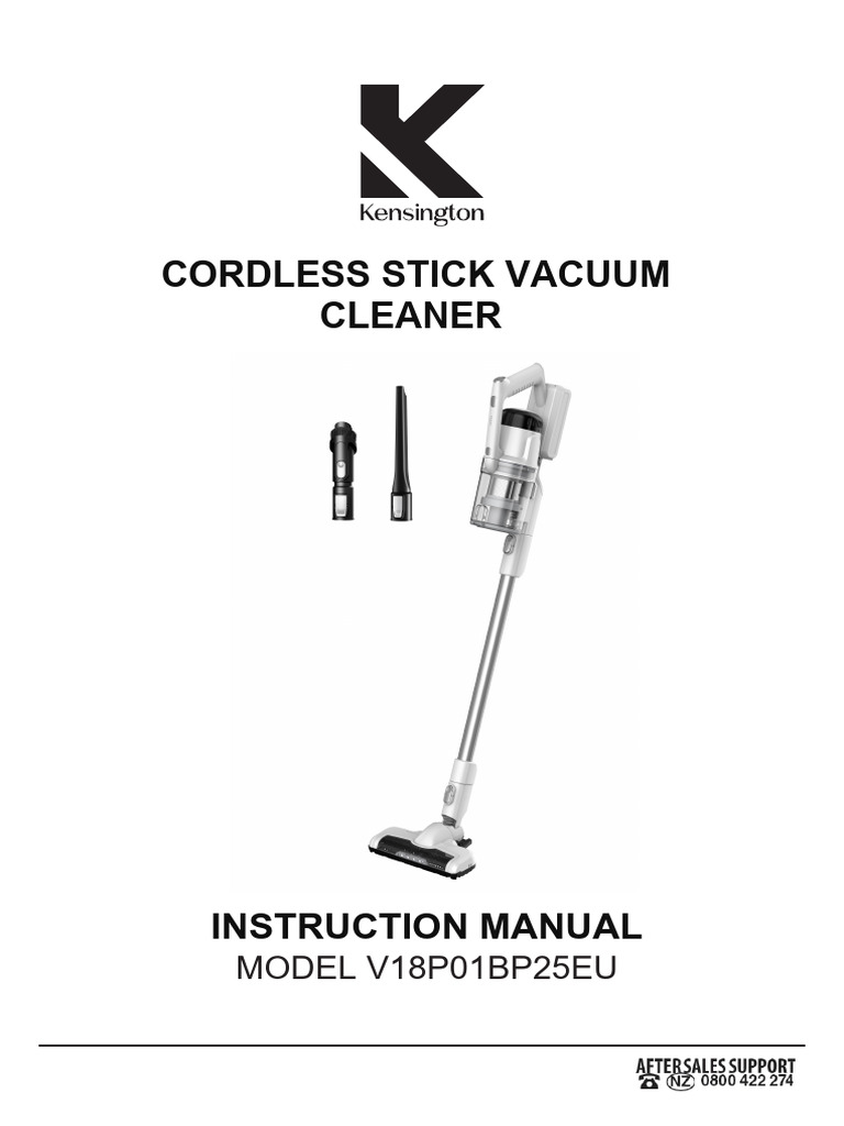 Bush 25.2V Cordless Vacuum Manual | PDF | Vacuum Cleaner | Manufactured ...