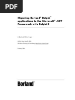 Delphi 8 - Migrating Delphi Applications To The Microsoft .NET Framework With Delphi 8
