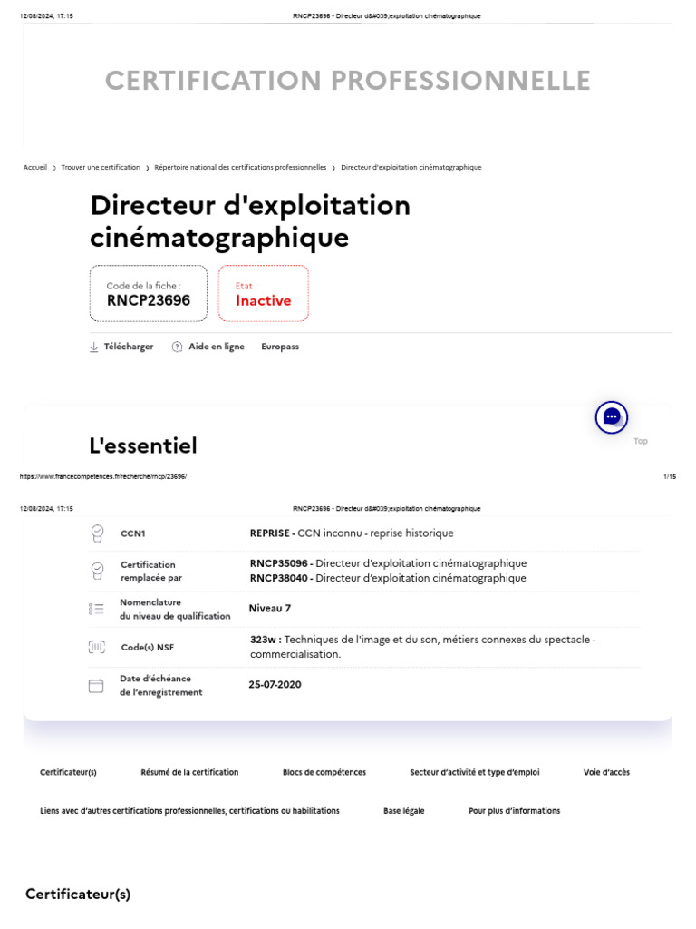 Affiche Festival des rencontres cinématographique de Salon-de-Provence