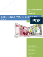 Currency Wars-China Vs USA: Macroeconomi CS Project