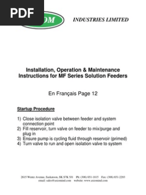 Glycol Fill System Axiom Leak Pump