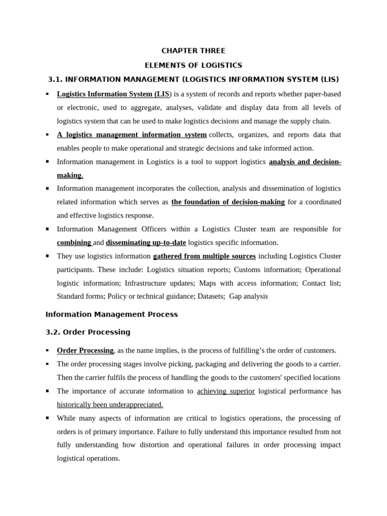 Chapter Three Supply Chain MGT | PDF
