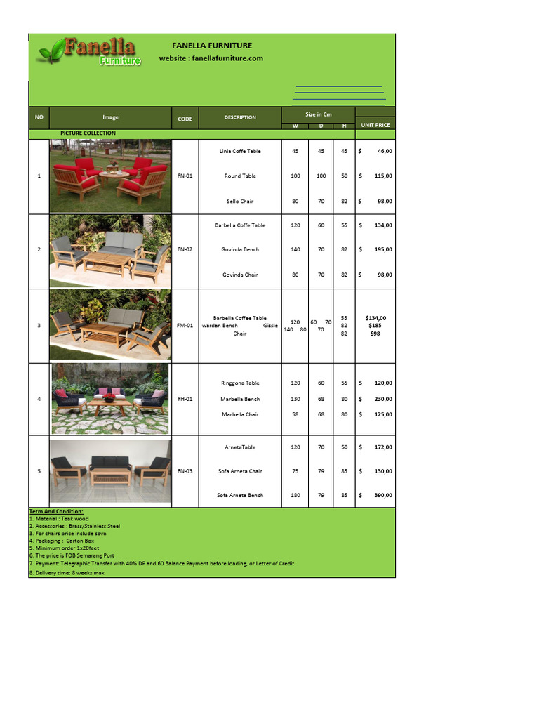 Outdoor Set | PDF