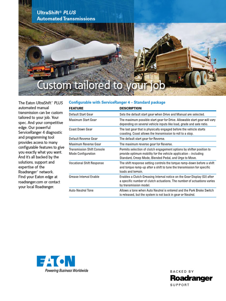 eaton ultrashift plust ultrashift plus