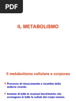 Lezioni Fisiologia (Il Metabolismo