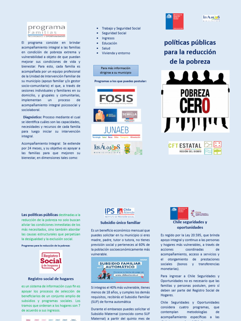 Políticas Públicas para La Reducción de La Pobreza | PDF
