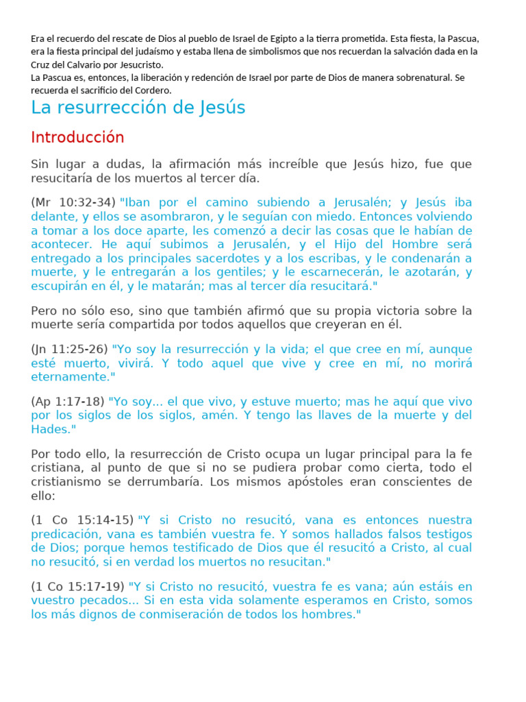 Estudio de La Resurrección de Cristo | PDF