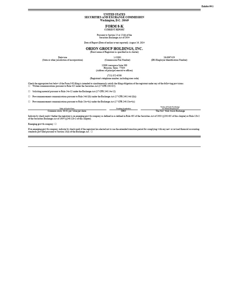 Form 8-K: United States Securities and Exchange Commission Washington ...