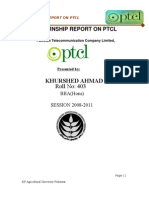 403 Final Internship Report On PTCL