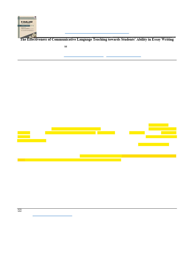 The Effectiveness of Communicative Language Teachi | PDF