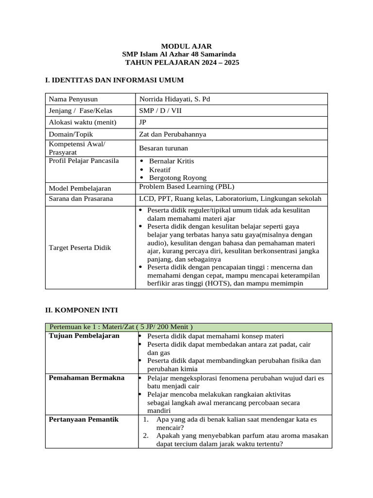 Contoh Modul Simple | PDF