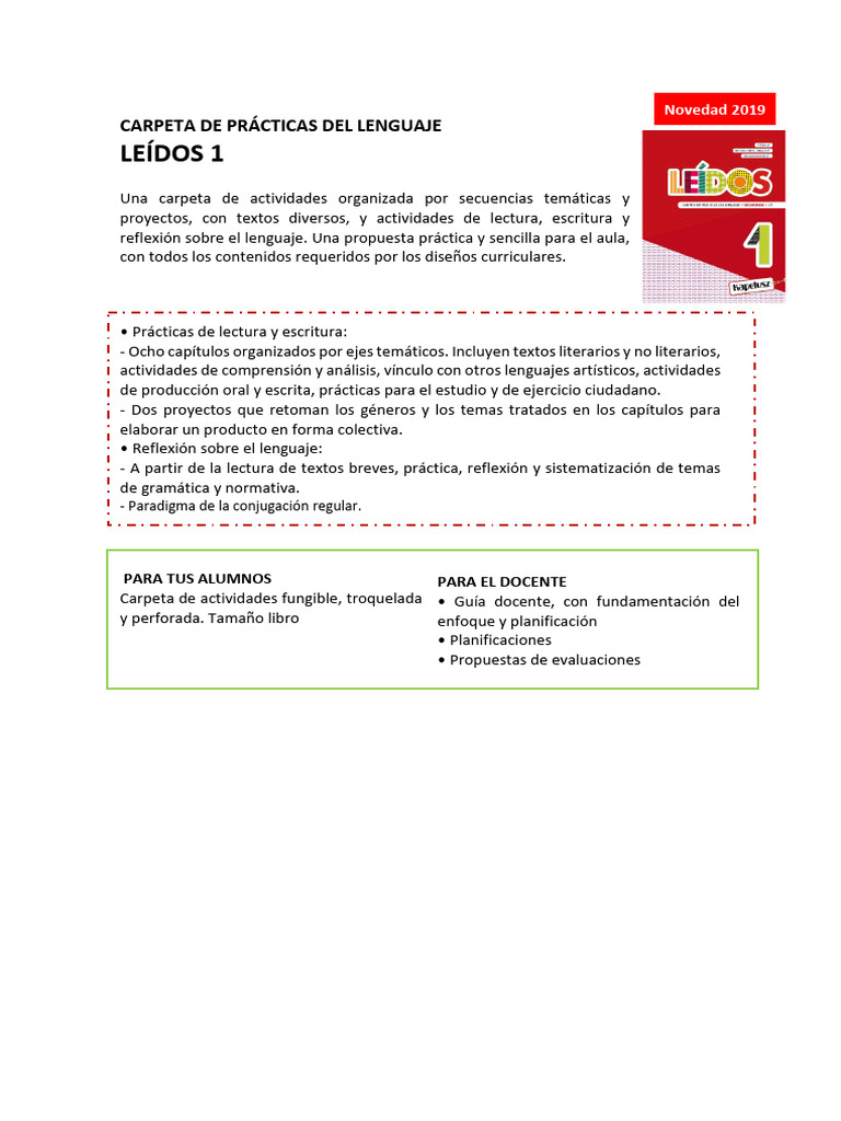 Carpeta de Prácticas del Lenguaje | PDF | Artes del Lenguaje y Comunicación