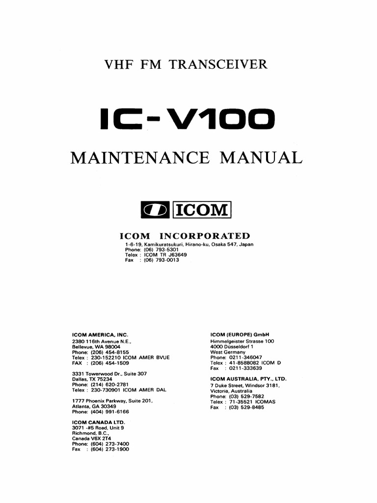 Ic v100 | PDF