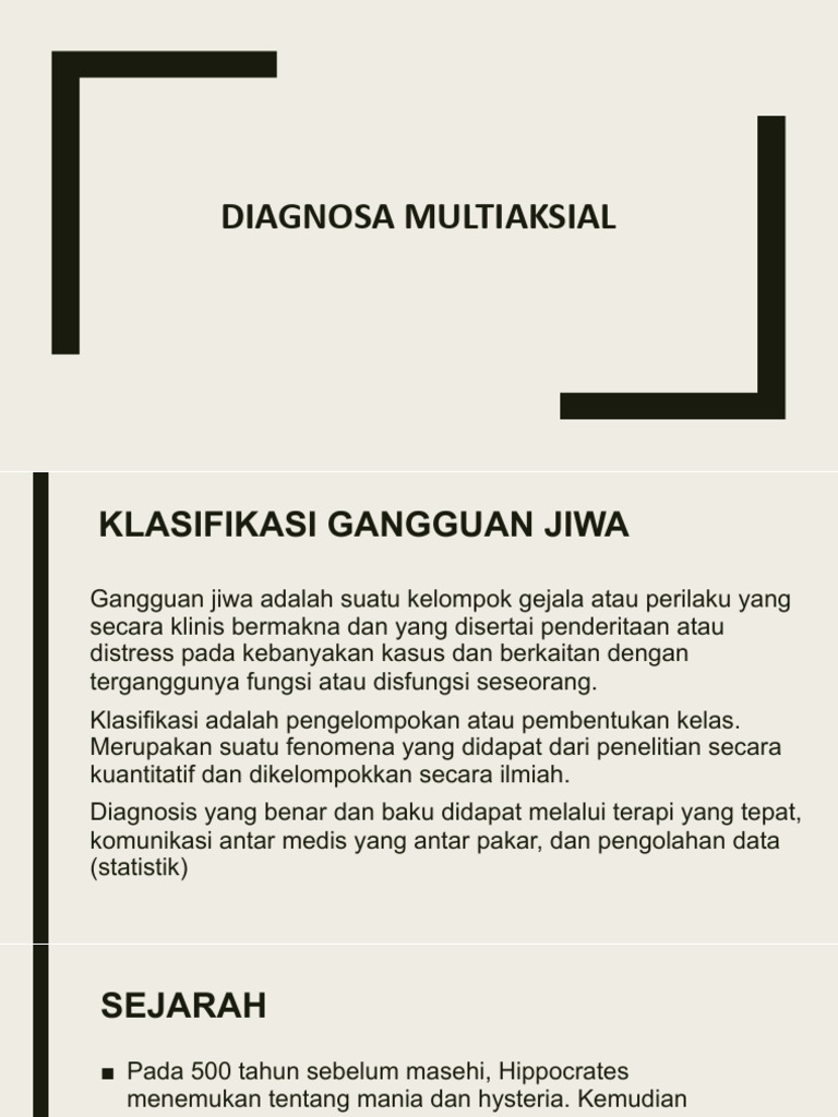 #9 Diagnosa Multiaksial | PDF