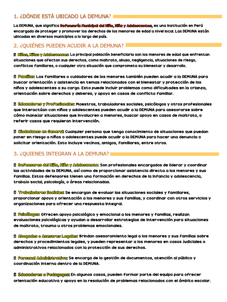 DEMUNA | PDF