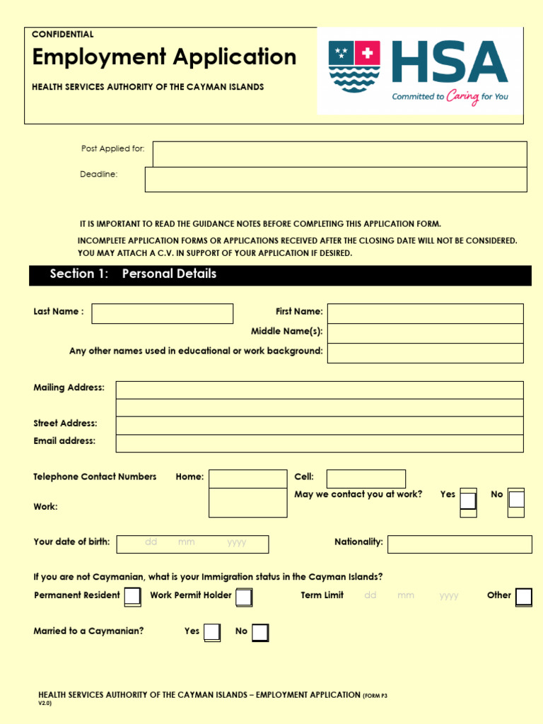 HSA Application Updated 7jun23 | PDF