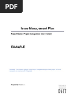 3.3.3 Example - Issue Management Plan, V2.2