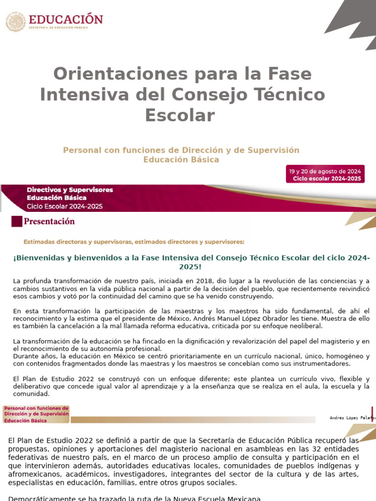 Consejo Técnico 24-25 | PDF | Plan de estudios | Crecimiento personal y ...
