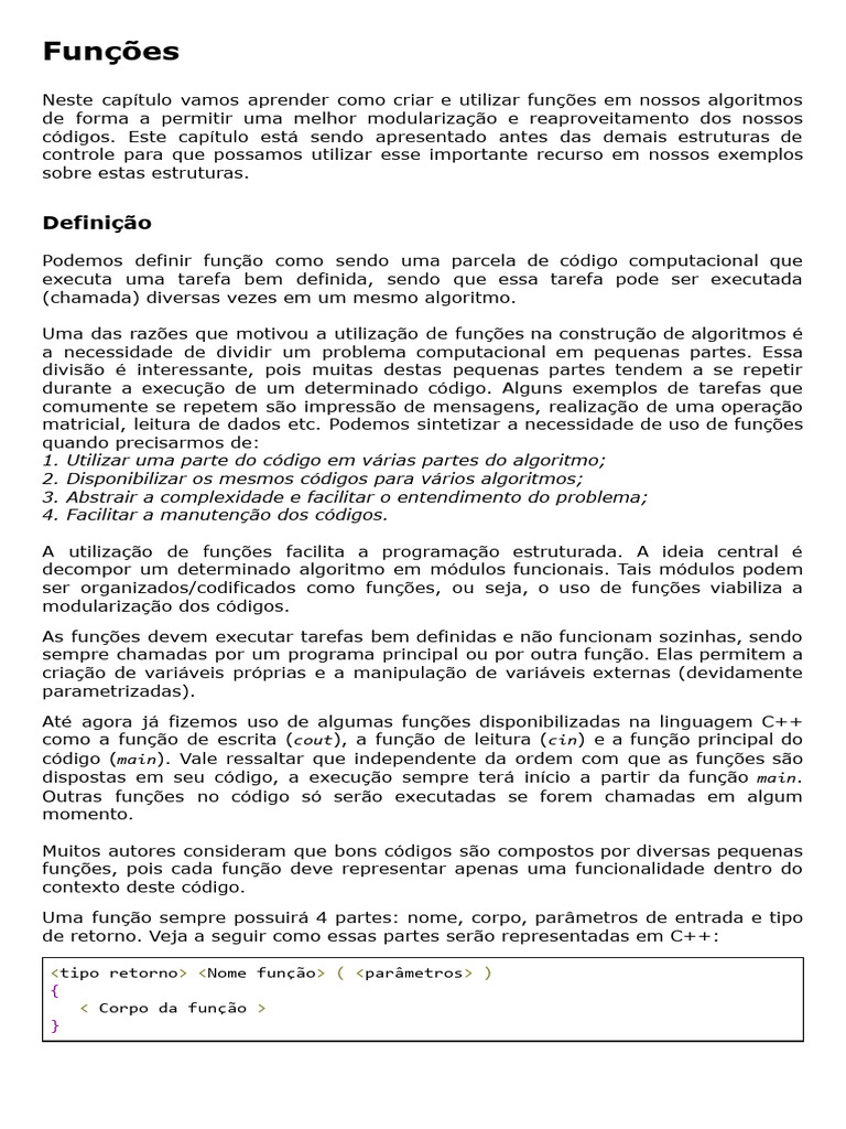 Cap3 Funcoes | PDF