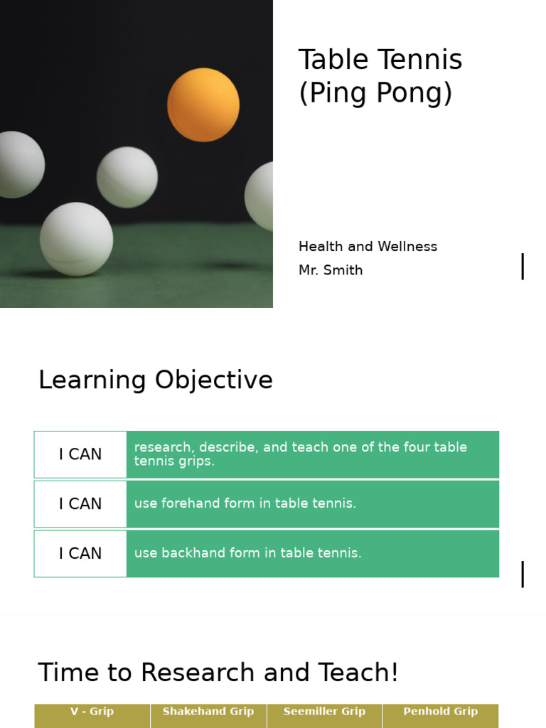 Ping Pong | PDF
